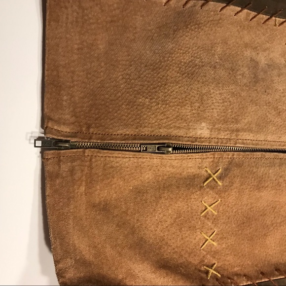 Fashion Bug Womens Brown Sz 22 Leather Jacket - Picture 5 of 7